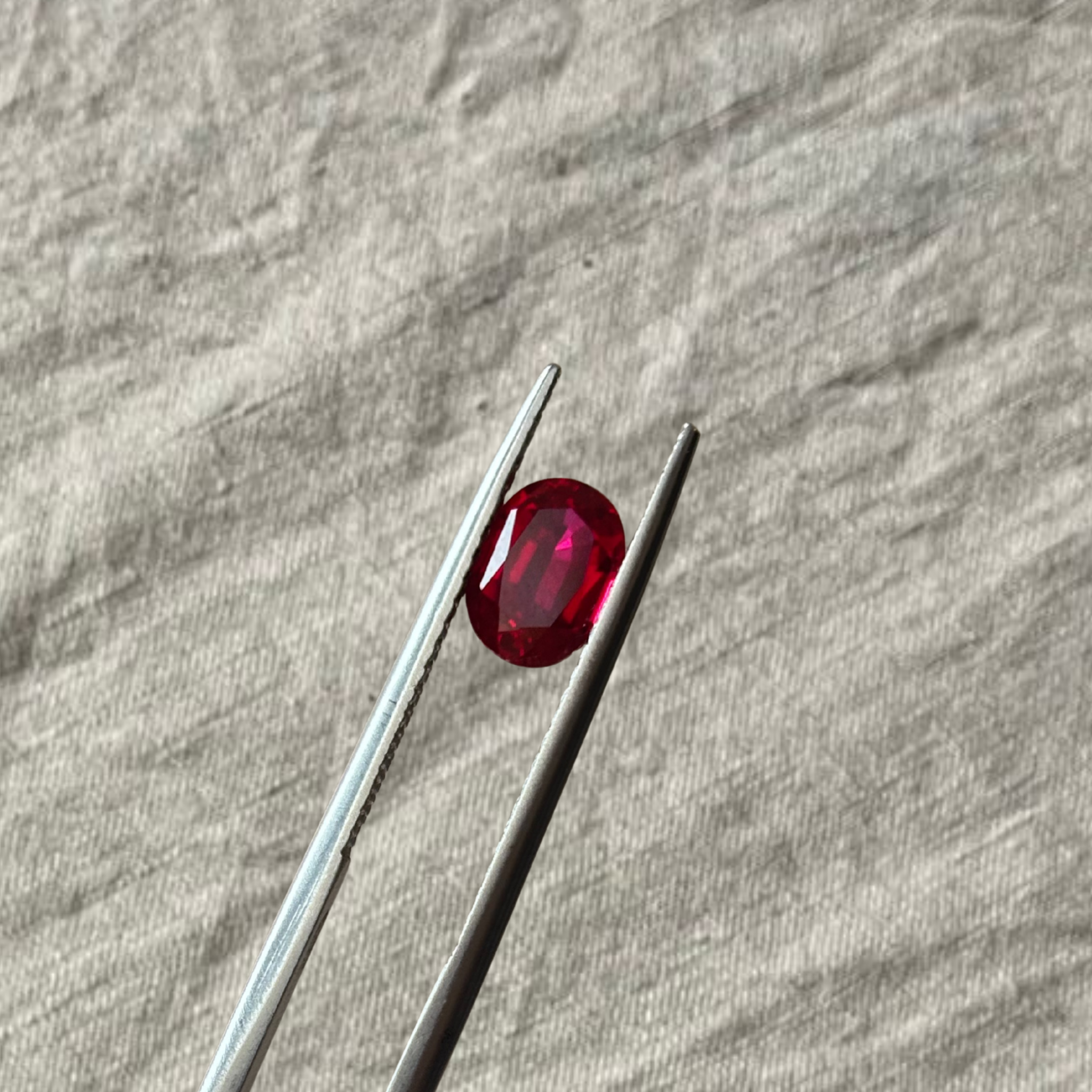 1.72ct Oval Lab Grown Ruby